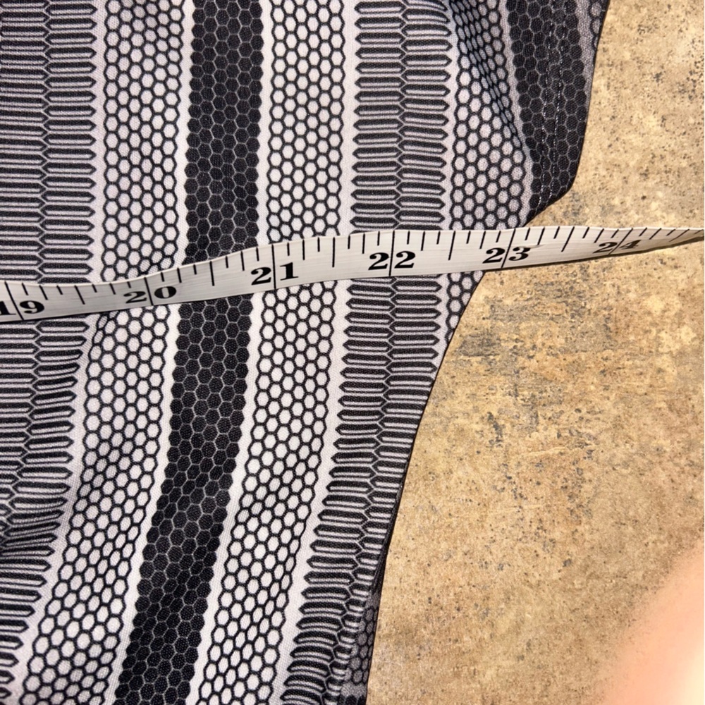 Prana Dress - “Lindy” gray/white/black striped 100% recycled material NWT - Picture 10 of 11